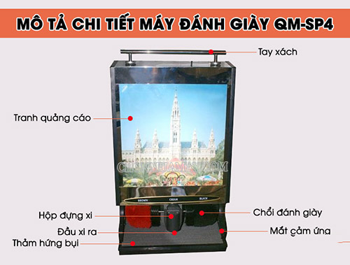 Một số bộ phận của máy đánh giày QM-SP4