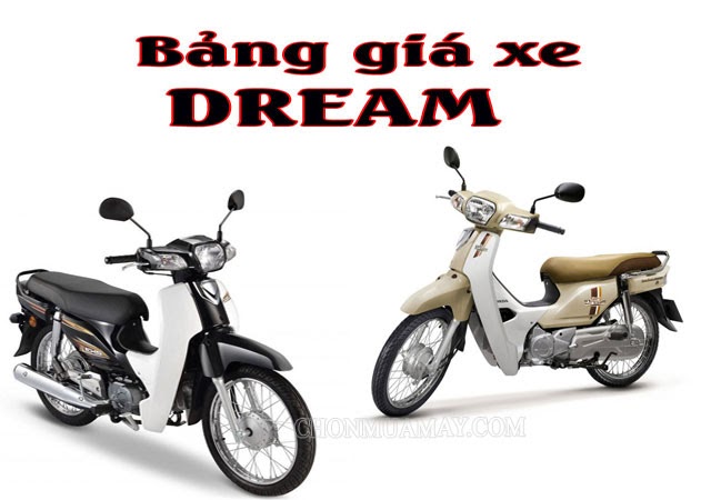 Giá xe dream Việt Nam cũ các đời 2012 2013 2014 2014 2015 2016 là bao  nhiêu